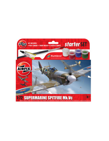 Airfix 1:72 Starter Set - Supermarine Spitfire MkVc