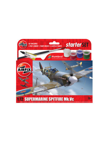Airfix 1:72 Starter Set - Supermarine Spitfire MkVc