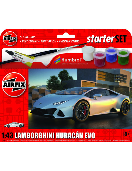 Airfix 1:43 Starter Set - Lamborghini Huracan