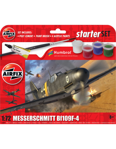 Airfix 1:72 Starter Set - Messerschmitt Bf109F-4