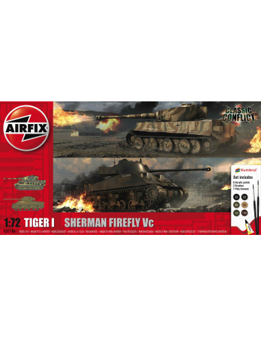 Airfix 1:72 Classic Conflict Tiger 1 vs Sherman Firefly