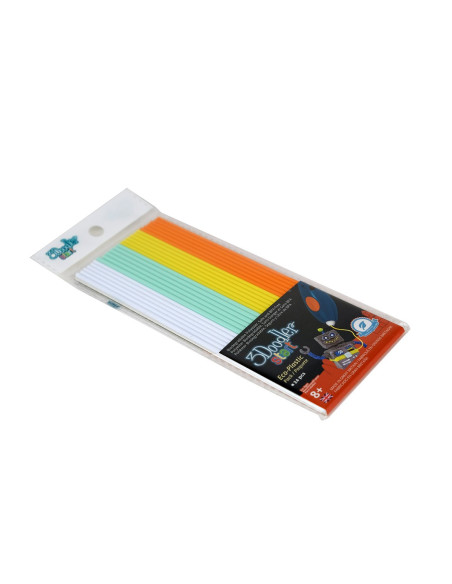 3Doodler Start Plast Mixpack Fire & Ice Vit, Mint, gul, orange 24st